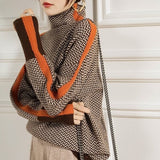 Brigitte Atelier | Malou – Rollkragenpullover mit Kontraststreifen