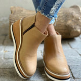 Gerda | Wildleder-Keilstiefel mit Plateausohle Stiefel