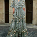 Rute - Robe maxi élégante avec motif floral