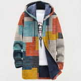 Silke | Damen Kapuzenjacke mit geometrischem Muster