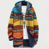 Sabine | Damen Kapuzenjacke mit grafischem Muster
