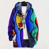 Tanja | Damen Kapuzenjacke mit Kunstdruck