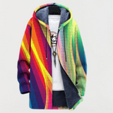 Tanja | Hoodie mit Regenbogenstreifen