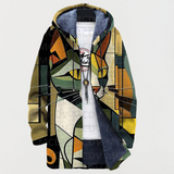 Gudrun | Kapuzenjacke mit geometrischem Muster