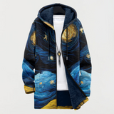Angelika | Damen Kapuzenjacke mit Sternenmuster