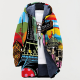 Anke | Damen Kapuzenjacke mit grafischem Muster