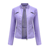 Reinhild | Taillierte Kunstleder-Jacke Jacke