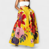 Ysolda - Jupe longue à taille haute avec imprimé floral
