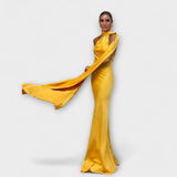 Robe maxi à col halter dénudé