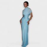 Robe longue avec col roulé