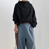 Sylvia | Oversized Oberteil mit Mock-Neck