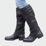 Retro-Lederstiefel