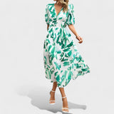 Clara - Robe midi élégante à fleurs