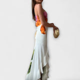 De Sapphire - Élégant Robe Maxi Patchwork
