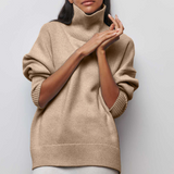Gerda | Rollkragen-Kabelstrickpullover
