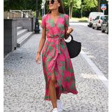 Amélia - Midi-Kleid mit Blumenmuster