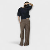Julia - Pantalon Rayé Pliable
