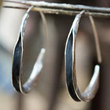 Boucles d'oreilles à gros cercles