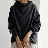 Sylvia | Oversized Oberteil mit Mock-Neck