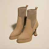 Eugénia - Stiefeletten mit Plateau, Komfort und weibliche Eleganz