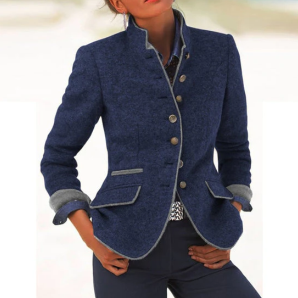 Valéria - Eleganter Cardigan mit Stehkragen