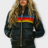 Roswitha - Parka rétro pour femmes avec capuche en fausse fourrure
