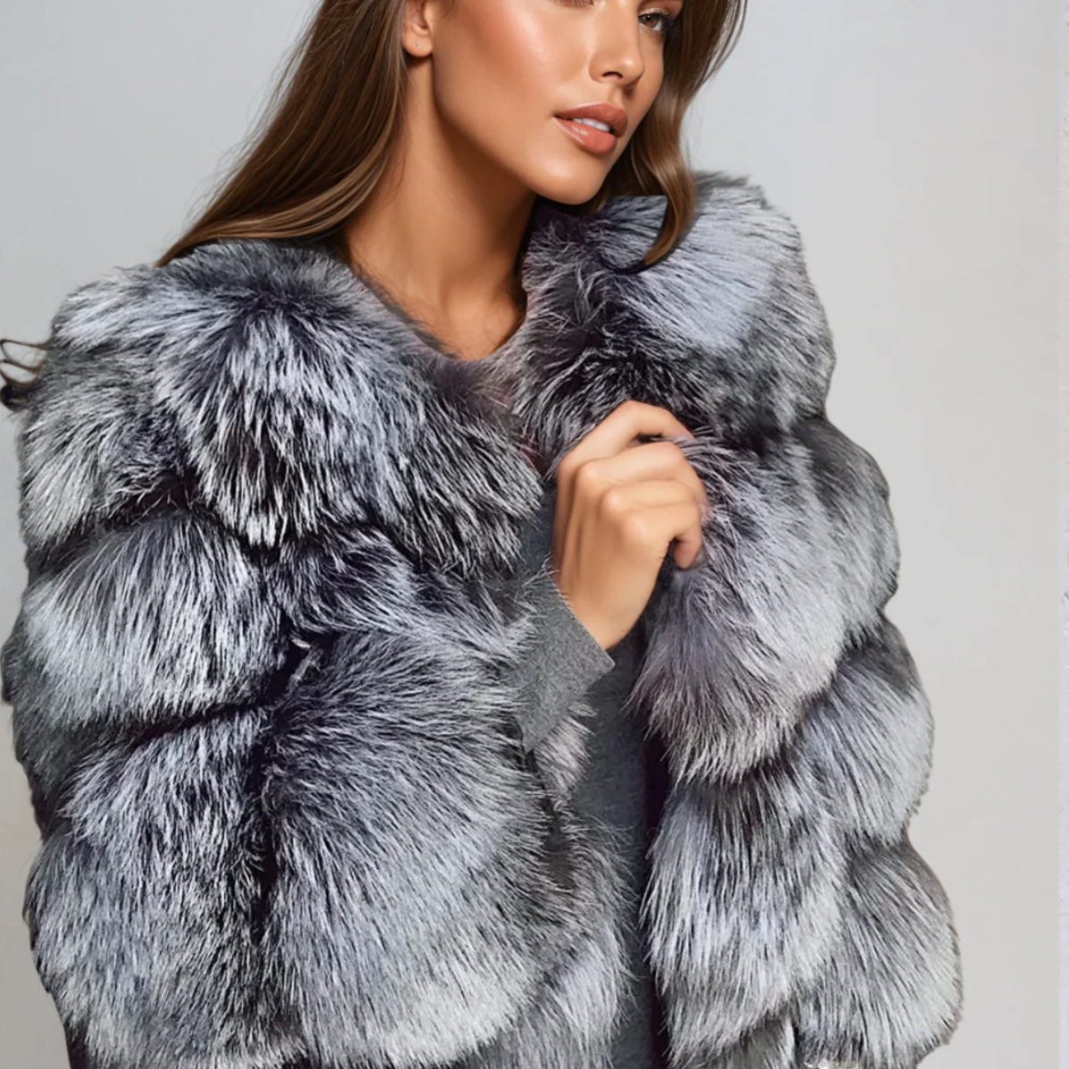 DACY | Stilvoller Faux Pelzmantel