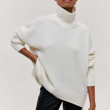 Gerda | Rollkragen-Kabelstrickpullover