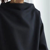 Sylvia | Oversized Oberteil mit Mock-Neck
