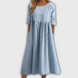 Sofia | Robe en Harmonie Bleue