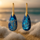 Boucles d'oreilles Lagune Bleue