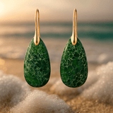 Boucles d'oreilles émeraude