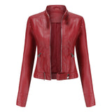 Sieglinde | Kurze Bikerjacke aus Kunstleder Jacke