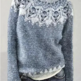 Sieglinde | Norwegisch gemusterter Kabelstrick Pullover