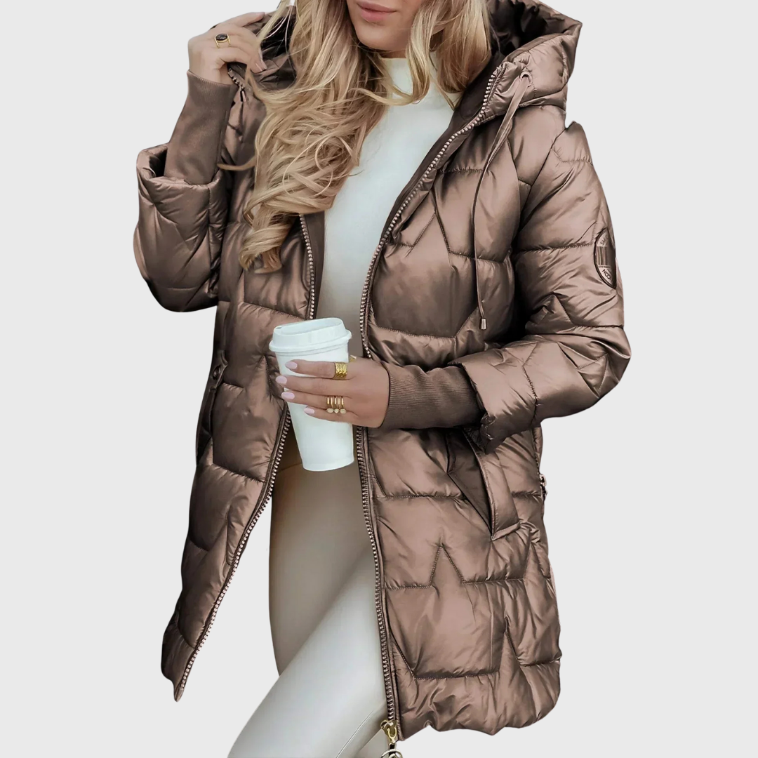 Maria – Manteau long et chaud avec capuche