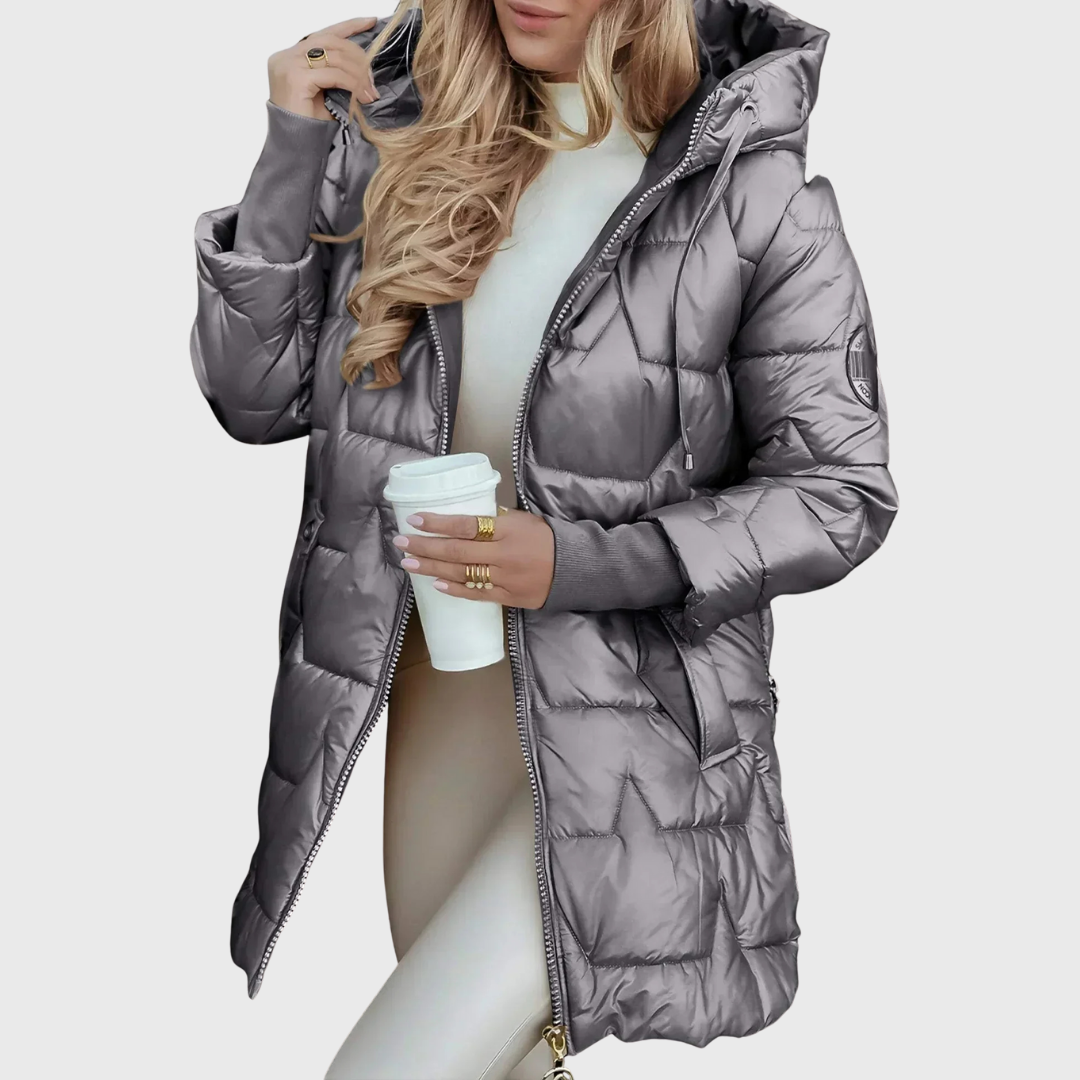 Maria – Manteau long et chaud avec capuche