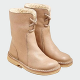 Wasserdichte Lederstiefeletten mit Wollfutter