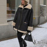 Waltraud | Warme Winterjacke mit Teddyfutter