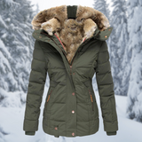 Gertrud | Winterliche Fellkapuze Jacke