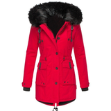 Gisela | Winterliche Parka mit Kunstfellkapuze Jacke