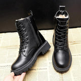 Waltraud | Gefütterte Schnür Stiefel