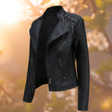 Sylvia | Lederjacke im Biker-Schnitt