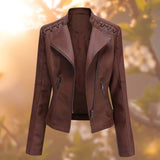 Sylvia | Lederjacke im Biker-Schnitt