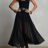 Sigrid™ | Elegantes Boho-Maxikleid mit Tüllrock und Zipfelsaum