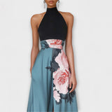 Natalie - Robe Maxikleid A-Linie Fleurie