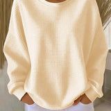 Rita | Weiches Waffelstrick-Sweatshirt