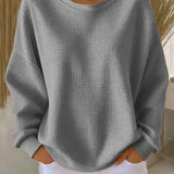 Rita | Weiches Waffelstrick-Sweatshirt