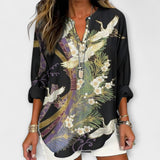 Ellie - Blouse d'élégance botanique