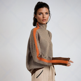 Brigitte Atelier | Malou – Rollkragenpullover mit Kontraststreifen