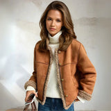 Rosália - Pelzjacke mit Knöpfen